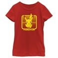 thumbnail image 1 of Girl's Pokemon Digital Pikachu  Graphic Tee Red X Large, 1 of 5