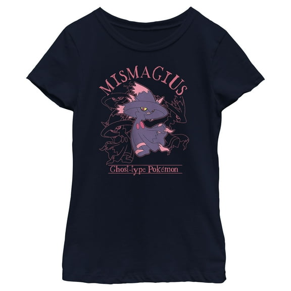 Girl's Pokemon Ghost Type Mismagius  Graphic T-Shirt