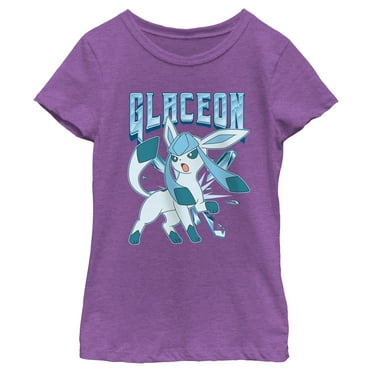 Girl's Pokemon Glaceon Ice Attack  Graphic T-Shirt