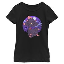 Girl's Pokemon Halloween Night Mismagius Graphic T-Shirt