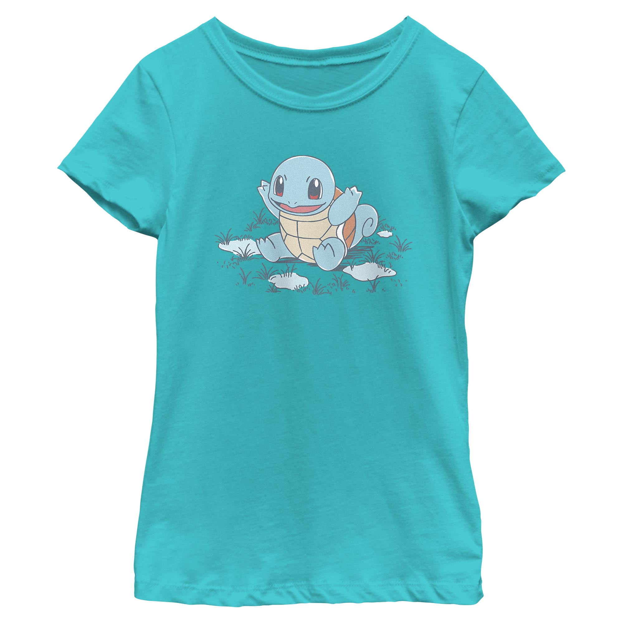 Girl's Pokemon Happy Squirtle Graphic T-Shirt - Walmart.com