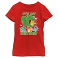 thumbnail image 1 of Girl's Pokemon It's My 10th Birthday Starters Graphic Tee Red Large, 1 of 5