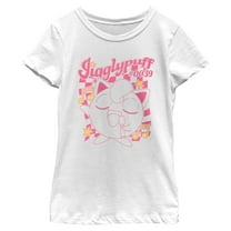Girl's Pokemon Jigglypuff Retro Music Graphic T-Shirt