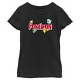 thumbnail image 1 of Girl's Pokemon Logo Characters Graphic Tee Black Large, 1 of 4