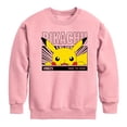 thumbnail image 1 of Pokémon - Peeking Pikachu - Youth Crewneck Fleece Sweatshirt, 1 of 4