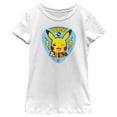 thumbnail image 1 of Girl's Pokemon Pikachu 80s Party Graphic Tee White Large, 1 of 4