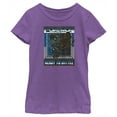 thumbnail image 1 of Girl's Pokemon Ready to Battle Retro Grid  Graphic Tee Purple Berry X Large, 1 of 4