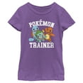 thumbnail image 1 of Girl's Pokemon Trainer Characters  Graphic Tee Purple Berry X Large, 1 of 4