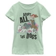 thumbnail image 1 of Girl's Pound Puppies Adopt All the Dogs  Graphic Tee Mint Small, 1 of 4