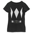 thumbnail image 1 of Girl's Power Rangers Black Ranger Costume Tee Graphic Tee Black Small, 1 of 4