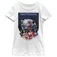 thumbnail image 1 of Girl's Power Rangers Galactic Heroes  Graphic Tee White Small, 1 of 4
