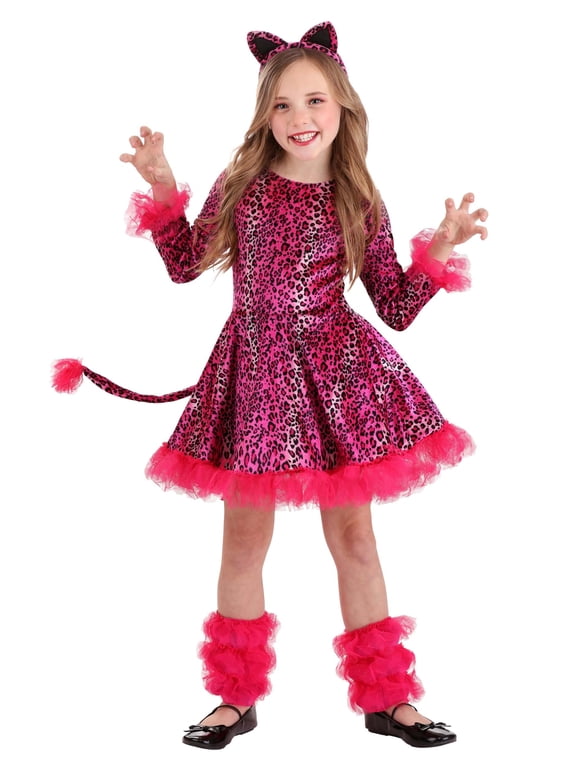 Girl's Prancing Pink Leopard Costume