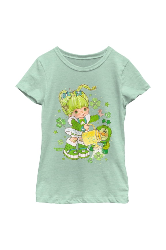 Girl's Rainbow Brite Lucky Clovers Graphic T-Shirt