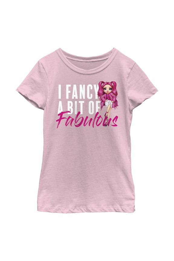 Girl's Rainbow High Stella Fancy Fabulous Graphic Tee Light Pink X Large