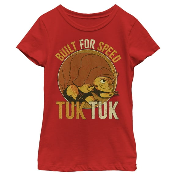 Girl's Raya and the Last Dragon Tuk Tuk Built for Speed Graphic Tee Red X Large