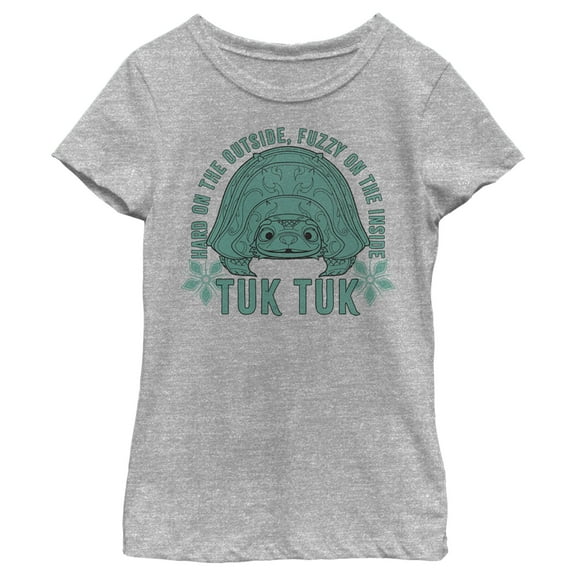 Girl's Raya and the Last Dragon Tuk Tuk Outside Inside  Graphic Tee Athletic Heather X Small