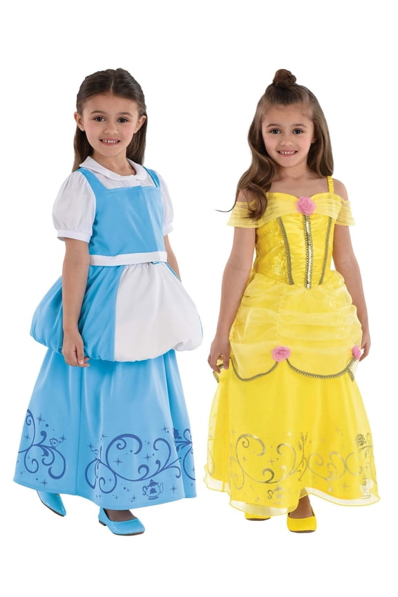 Girl's Reversible Belle Costume Dress
