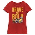 thumbnail image 1 of Girl's Ridley Jones Brave and Bold  Graphic Tee Red Small, 1 of 5