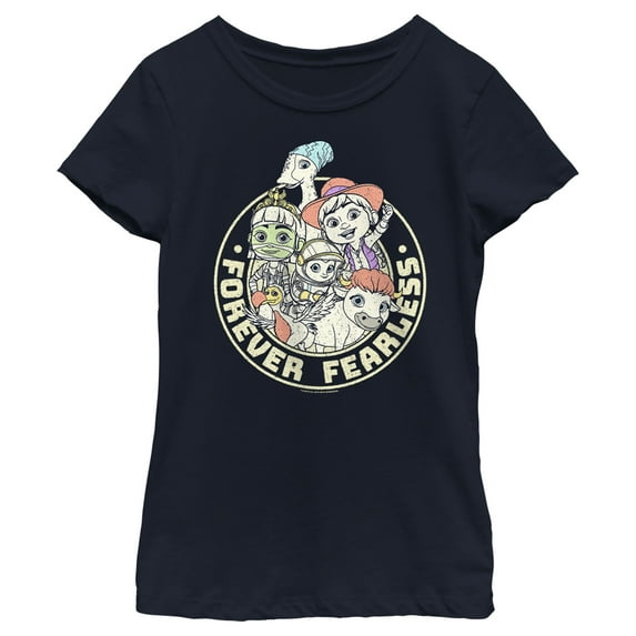 Girl's Ridley Jones Ridley Stamp Graphic Tee Navy Blue X Large