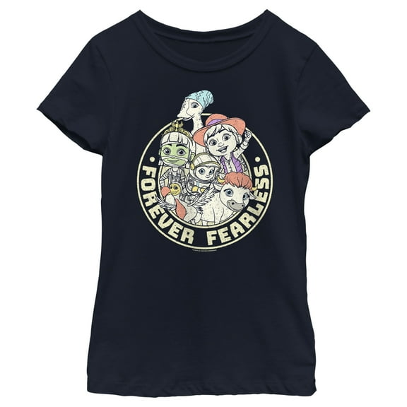 Girl's Ridley Jones Ridley Stamp  Graphic Tee Navy Blue X Small