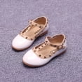 thumbnail image 1 of Girl's Rivet Little Leather Shoes, Low Heel Princess Dress Shoes, Party Shoes, Little/Big Kids, 1 of 7