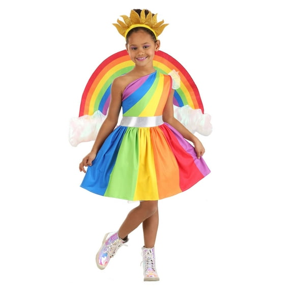 Girl's Royal Rainbow Costume