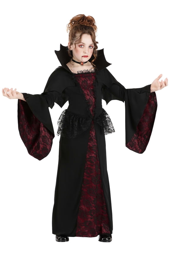 Girl's Royal Vampire Sustainable Materials Costume