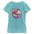 thumbnail image 1 of Girl's Rugrats Best Friends Chuckie & Tommy Graphic Tee Tahiti Blue Small, 1 of 4