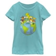thumbnail image 1 of Girl's Rugrats Earth Babies  Graphic Tee Tahiti Blue Medium, 1 of 4