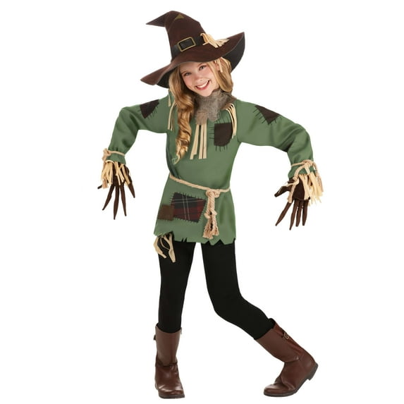 Girl's Scary Green Scarecrow Costume