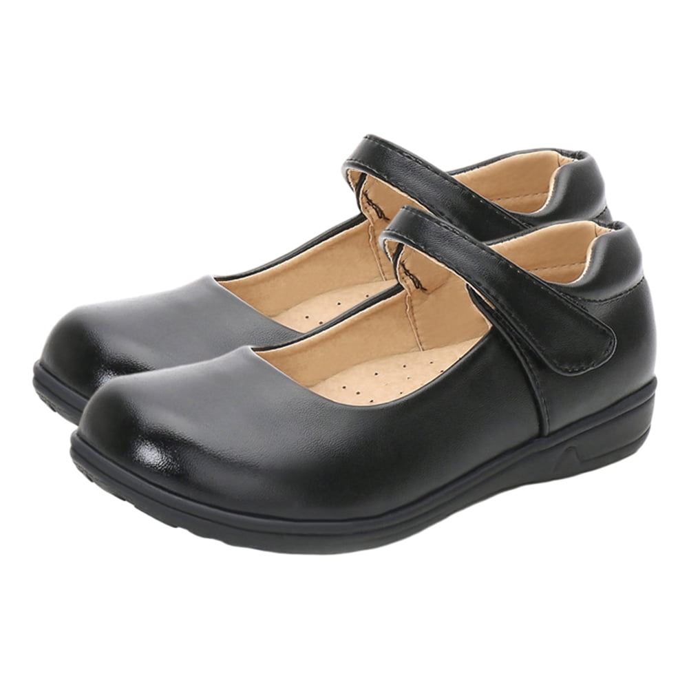 Girl's School Synthetic Leather Dress Shoes Uniform Mary Jane Flats