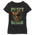 thumbnail image 1 of Girl's Scooby Doo Puppy Circle  Graphic Tee Black Small, 1 of 3