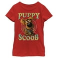 thumbnail image 1 of Girl's Scooby Doo Puppy Circle  Graphic Tee Red Medium, 1 of 4