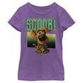 thumbnail image 1 of Girl's Scooby Doo Puppy Frame  Graphic Tee Purple Berry Small, 1 of 3