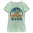 thumbnail image 1 of Girl's Scooby Doo Ruh Roh Retro Circle  Graphic Tee Mint Medium, 1 of 3