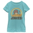 thumbnail image 1 of Girl's Scooby Doo Velma Jinkies Retro  Graphic Tee Tahiti Blue X Small, 1 of 3