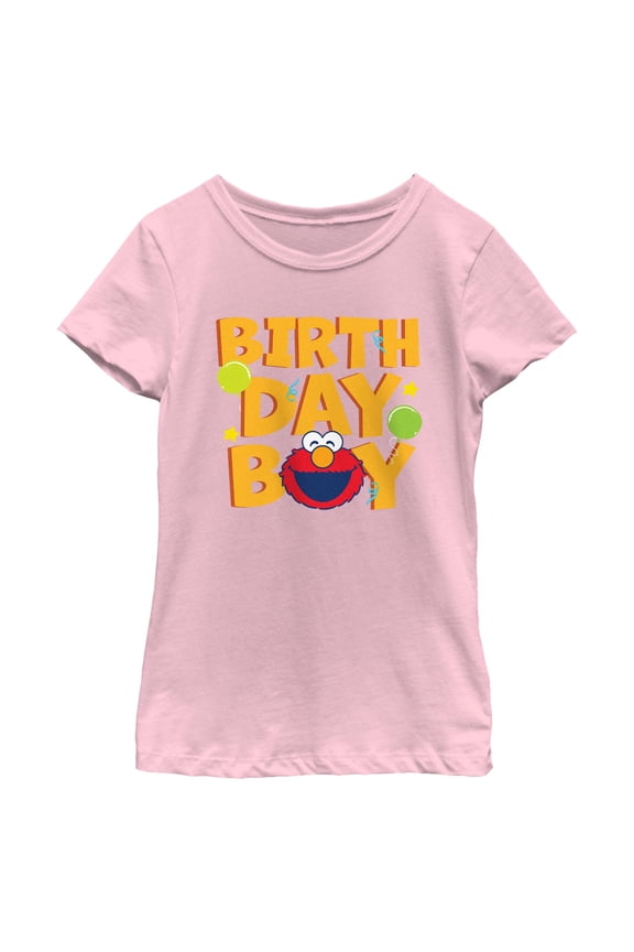 Girl's Sesame Street Birthday Boy Elmo Graphic T-Shirt
