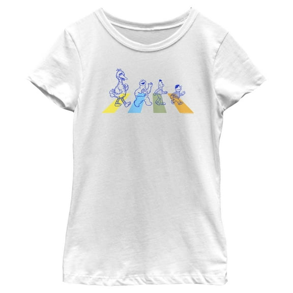 Girl's Sesame Street Crossing Abbey Street Graphic T-Shirt