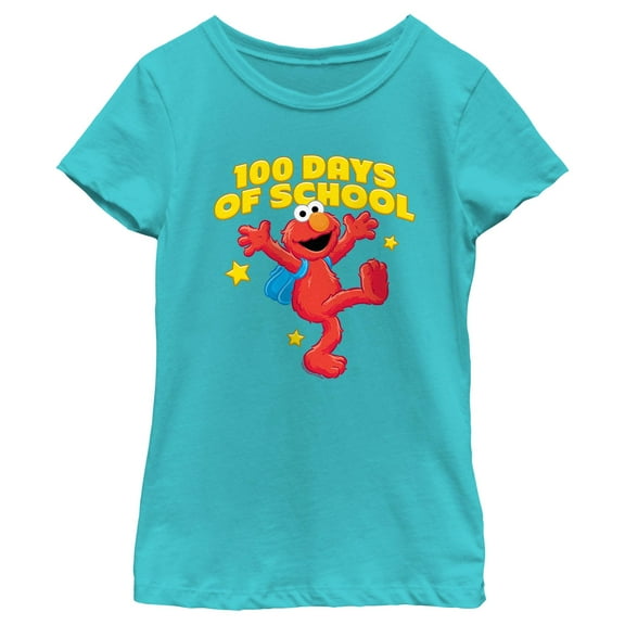 Girl's Sesame Street Elmo 100 Days of School Graphic T-Shirt