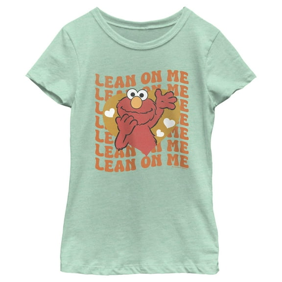 Girl's Sesame Street Elmo Lean On Me  Graphic T-Shirt