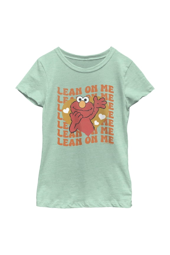 Girl's Sesame Street Elmo Lean On Me Graphic T-Shirt