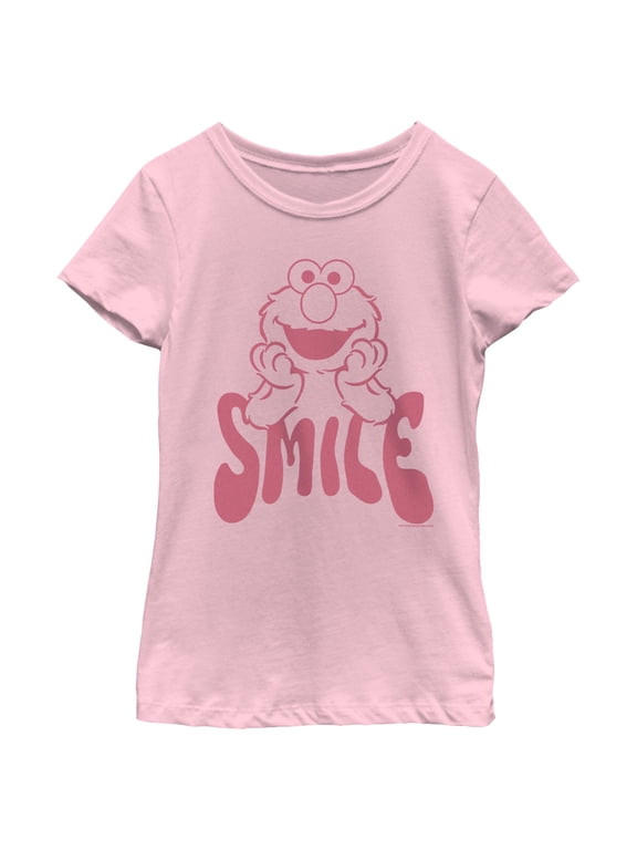 Girl's Sesame Street Elmo Smile Graphic T-Shirt