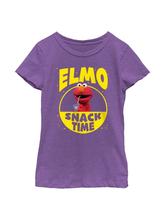 Girl's Sesame Street Elmo Snack Time Graphic T-Shirt