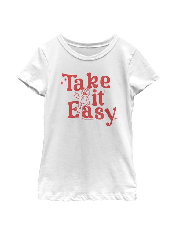 Girl's Sesame Street Elmo Take It Easy Graphic T-Shirt