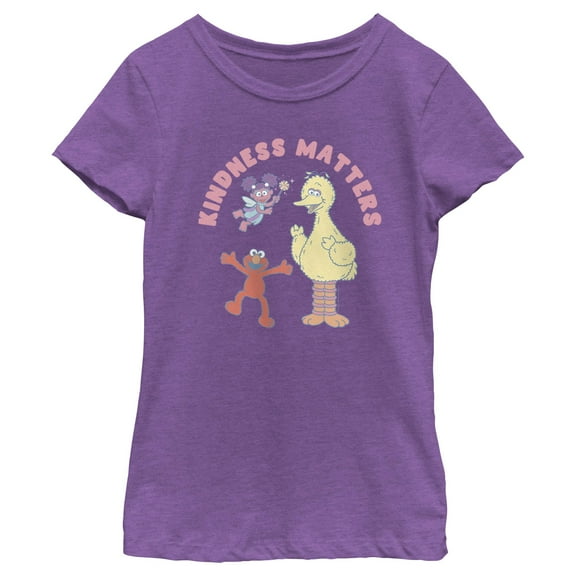 Girl's Sesame Street Kindness Matters Trio  Graphic T-Shirt