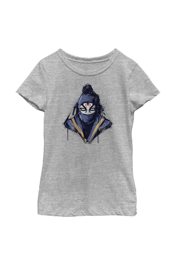 Girl's Shang-Chi and the Legend of the Ten Rings Death Dealer Sketch  Graphic Tee Athletic Heather X Large