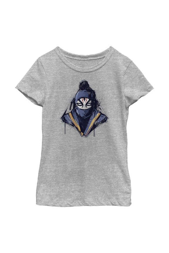 Girl's Shang-Chi and the Legend of the Ten Rings Death Dealer Sketch  Graphic Tee Athletic Heather X Small