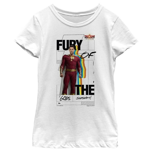 Girl's Shazam! Fury of the Gods Hero Photo  Graphic Tee White Medium