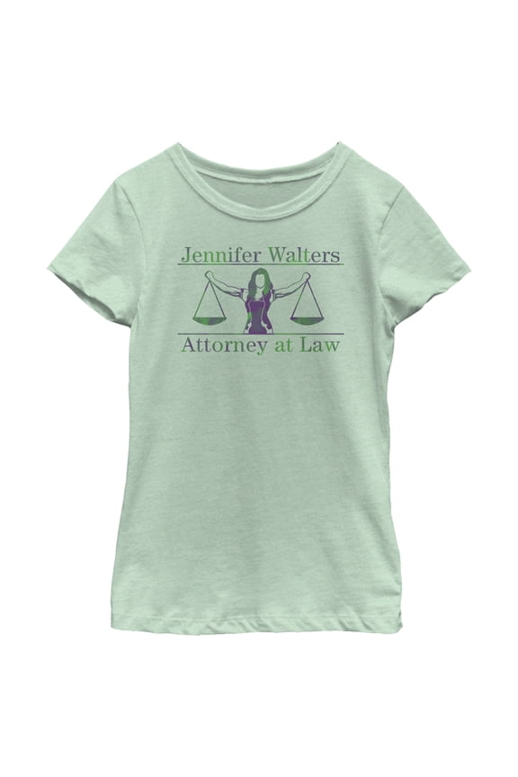 Girl's She-Hulk: Attorney at Law Muscle Lawyer  Graphic Tee Mint Small