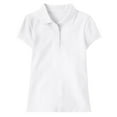 thumbnail image 1 of Girl's Short Sleeve Stretch Pique Polo Shirt (Sizes, S-2XL), 1 of 4